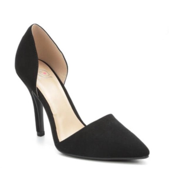 Delicious Shoes - Black Pointy Stiletto's high heels